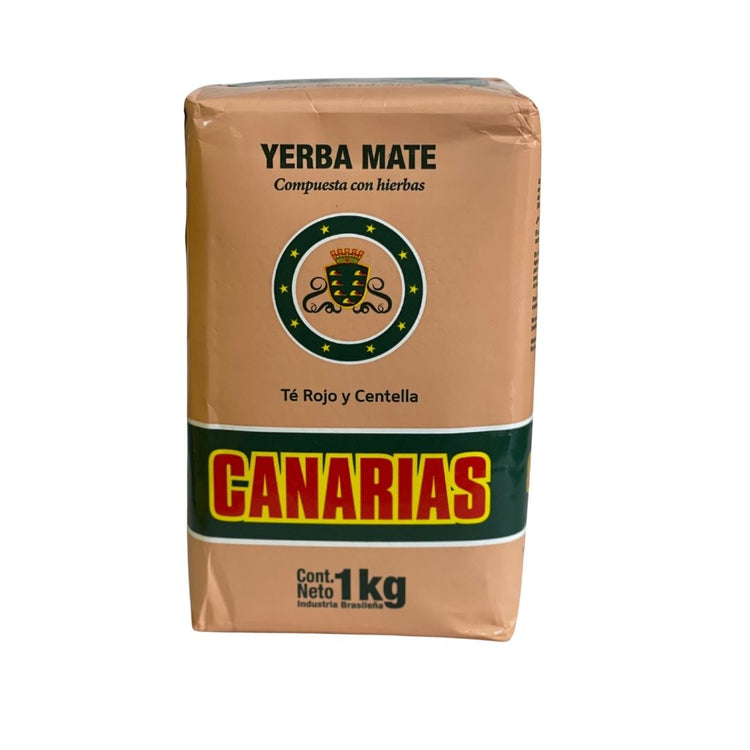 Yerba Mate Te Rojo y Centella Canarias 1000g