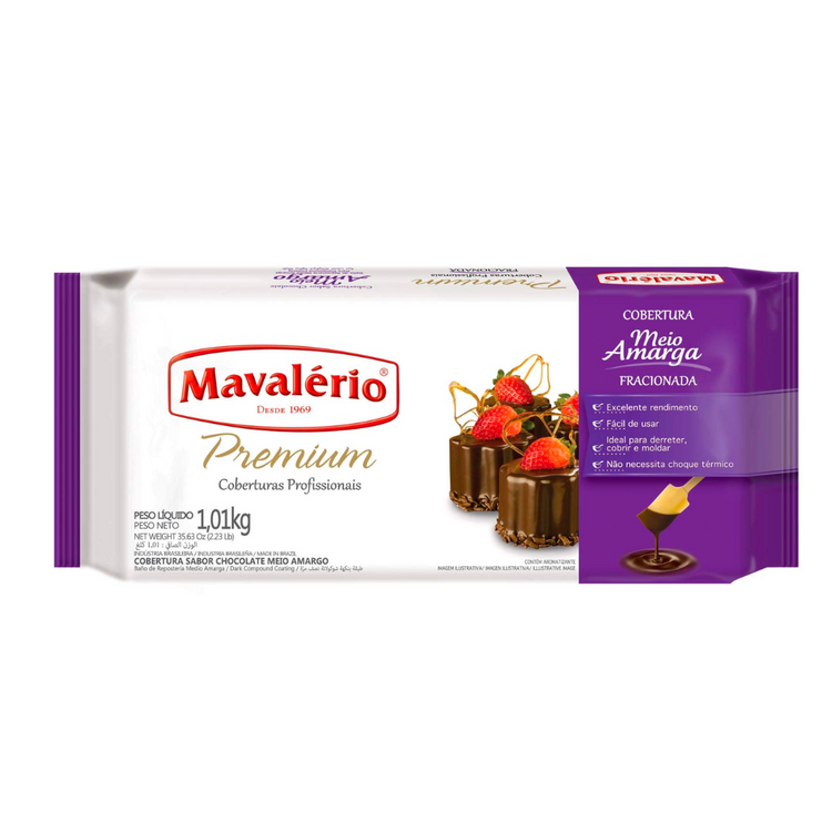 Mavalério Cobertura Meío Amarga 1.01kg