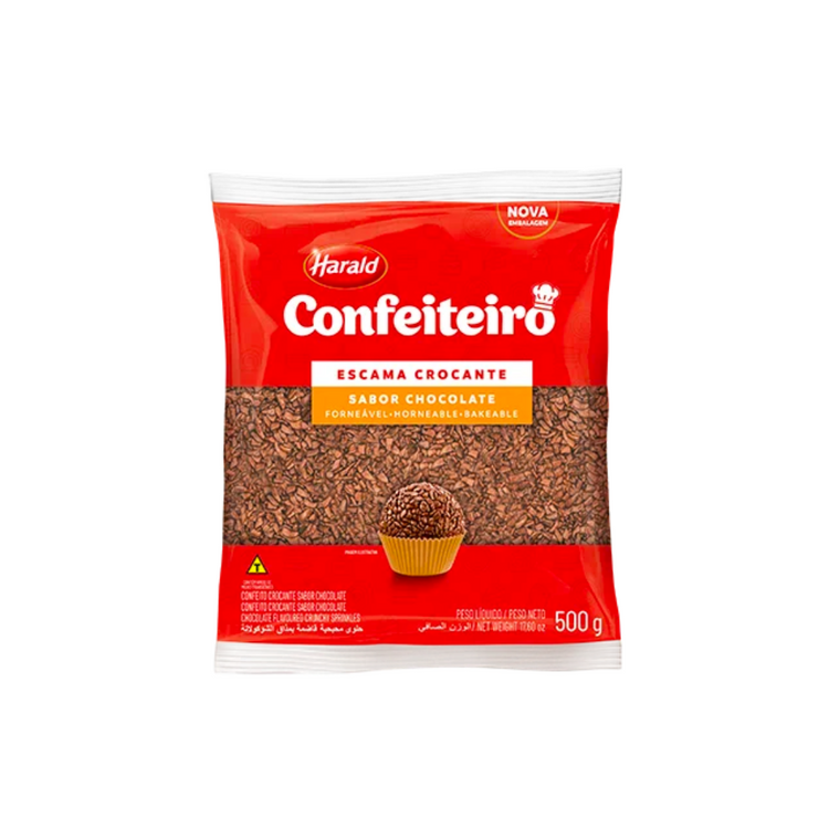 Harald Confeiteiro Escama Crocante SaborChocolate 500g