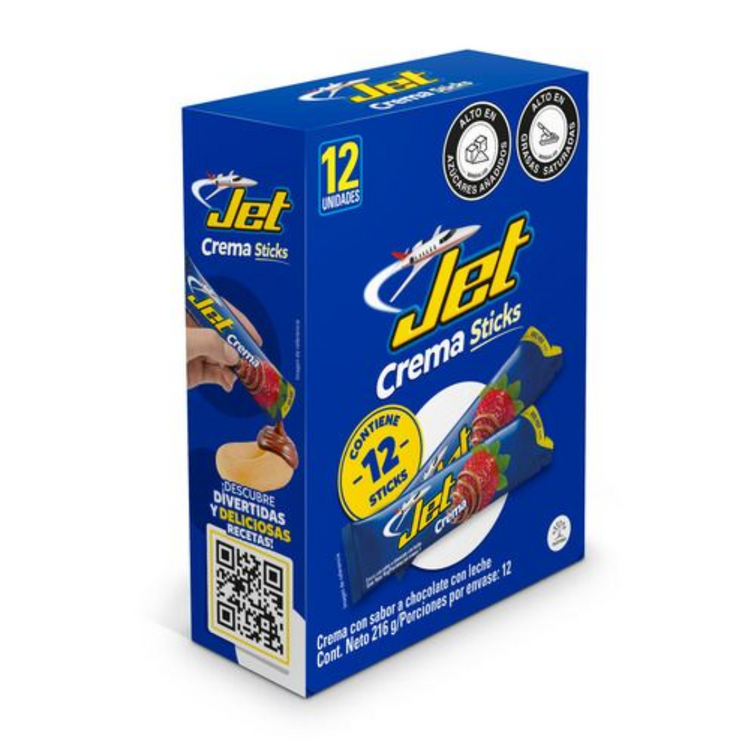 Crema Sticks Jet 12Und 216g