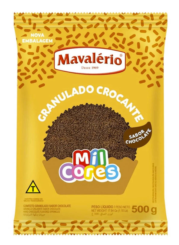 Mavalério Granulado Crocante Mil Cores Sabor Chocolate 500g