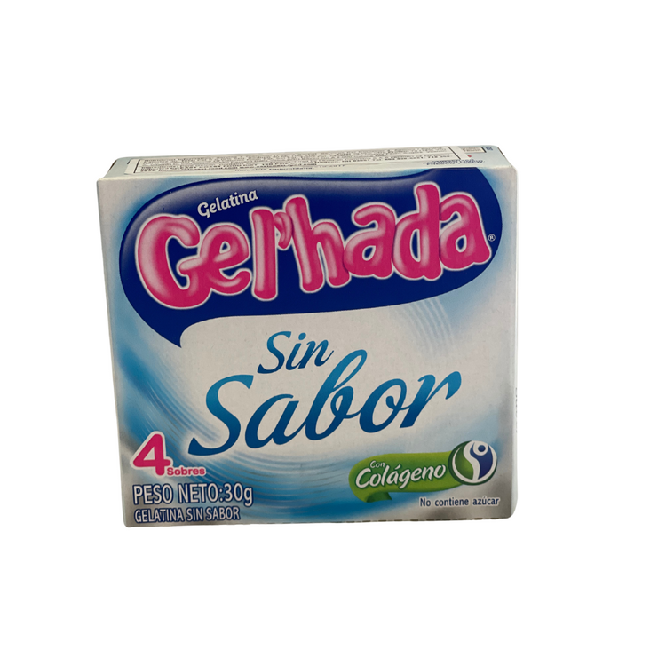 Gelatina sin sabor y sin azúcar caja 4 sobres de 30gr - Gel´hada
